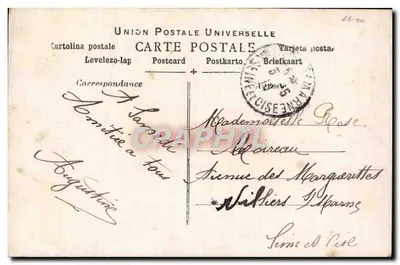 Młoda kobieta w kolorowej sukni — Wspomnienie Wiosny — Irène, n°3307 — Rewers