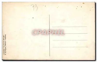 Przełęcz Petit Saint-Bernard — pomnik i budynki — kolekcja 'LA PLUS BELLE' wydawana przez P. de Miglia, Chambéry — Rewers