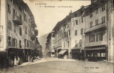Moutiers - A Grande-Rua — A Savóia — B. F., Paris
