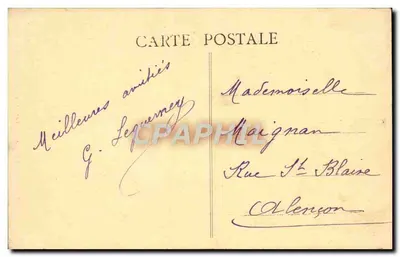 Caen — Stare domy ulicy St-Pierre — Wyd. Livet - Caen — Rewers