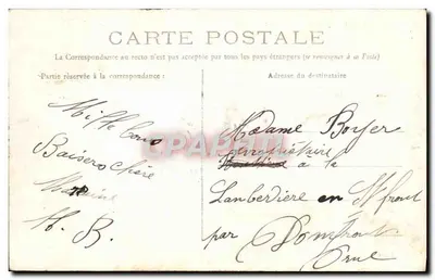CAEN — Het Lyceum en het abtijden van Sint-Etienne — E. Huet — Achterkant