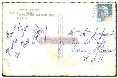 Saint-Maur-Saint-Hilaire — Les Bains — Beelden van Frankrijk, n°328 — Achterkant