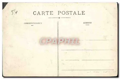 Stara pocztówka Nancy Grupa Szkolna Charlemagne i Sacré Coeur Militaria — Rewers