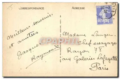 Le Lioran — Caminho das Gorges do Alagnon — LL. — N° 37 — Verso