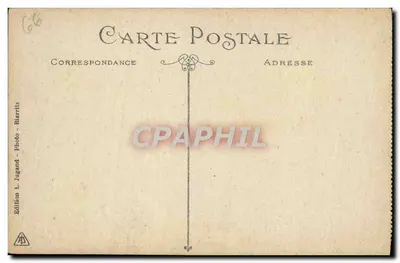 Biarritz - Les Jardins de la Plage et le Casino Municipal — Édition L. Jugand — Verso
