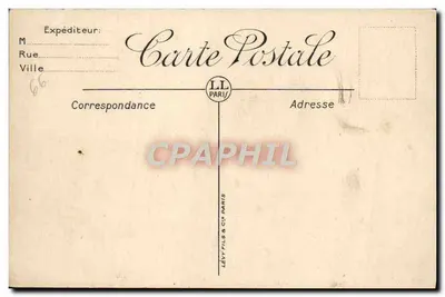 Biarritz — De Roche van de Maagd in slecht weer — LL. N° 318 — Achterkant