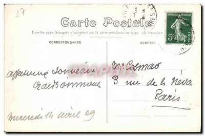 Chambord — O Castelo — À beira do Cosson — C. Vannier, editor em Blois, n°28 — Verso