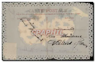 Deux mains se tenant — entourées de fleurs — éditeur anonyme, n° de série non visible — Achterkant