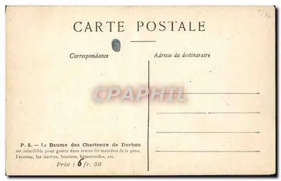 Paisagem com riacho e moinho — editor não visível — n° de série 4190 — Verso