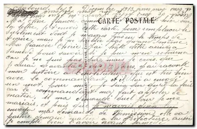 Pielęgniarka na polu bitwy — scena opieki — wydawca Croissant, nr 305 — Rewers