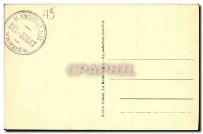 Mouchamps (Vendée) - A Estátua da Tumba do Sr. G. Clémenceau — Verso