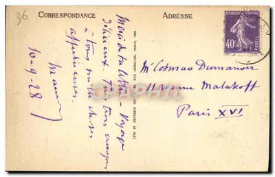 Valençay — Zamek — Façada Zachodnia — LL — Rewers