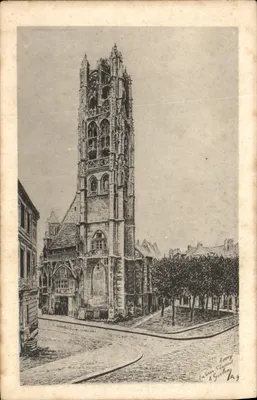 A Torre Saint-Loup em Rouvey — gravura — A. Gouffroy, IA 9