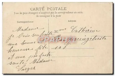 Menina segurando um buquê de rosas — Feliz Festa — editor S.89 — Verso