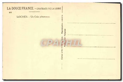 Tarjeta postal antigua Loches Un rincón pintoresco — Reverso