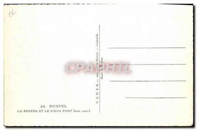 La Bevera y el viejo puente — Sospel — C.A.D.S.E. Grenoble — Reverso