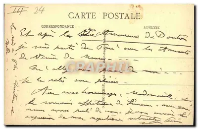 Périgueux — Zamek Barrière (Zabytek) — wydawnictwo D.B. — Rewers