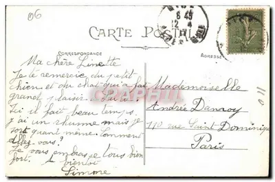 Nice — Plac Kościoła i Klasztor Cimiez — Wydawnictwo Baylonefrères, Nice — Rewers