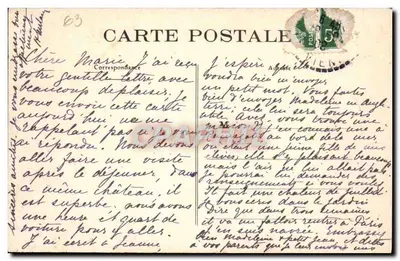 Castillo de Bort — fachada sureste — I-H.V. — editor desconocido, n.º de serie 63 — Reverso