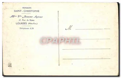 Lourdes - A Virgem Coroada e a Basílica — Fototipia Labouche Frères, Toulouse — Verso