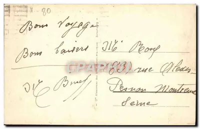 Amiens — Katedra Najświętszej Panny Marii — Chèques Postaux — Rewers
