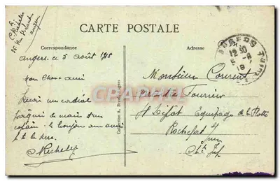 Angers — Plac Ralliement i ulica Saint-Pierre — A. B. — n° 154 — Rewers