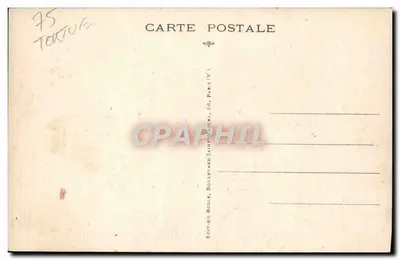 Żółwie elefancyjne — Wyspa Seychelles — Wydawnictwo Pocztowe, 86, bulwar Saint-Germain, Paryż — Rewers