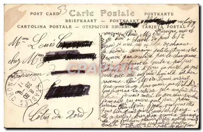 A Praça da Prefeitura e a Catedral — La Vallée — ND Fot. — Verso
