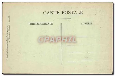 Exposição Nacional Colonial de Marselha 1922 — O Palácio de Madagascar — Verso