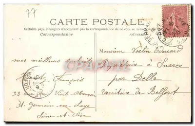St-GERMAIN-en-LAYE — Zamek (m.h.) widok ogólny — Wydawca T.2 — Rewers