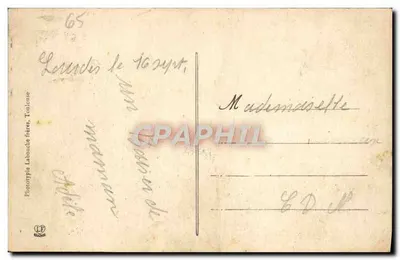 Lourdes - Rzucany tłum na esplanadzie — Międzynarodowa wystawa kolonialna w Paryżu — Fotografia Lourdes, nr 422 — Rewers