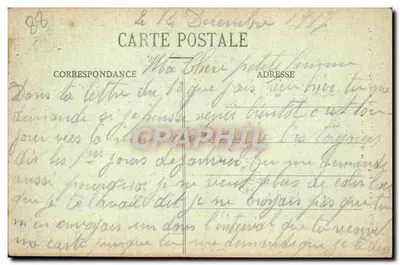 Mandray - Kalwaryjny zbudowany w 1783 i spalony ręcznie przez Niemców 28 sierpnia 1914 — Glické Rémont — Rewers