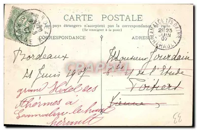 Bordeaux — De Kerk van Sint-Kruis — A.P. — Achterkant