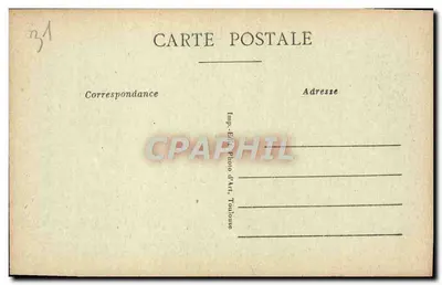 Toulouse — No Grand Rond — O Contador Árabe (por Ponsin) — Verso