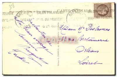 Domek Digu (3974 m) — widok alpejski z wspinaczami — G. Oddoux — Rewers