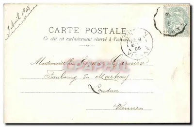 Couple sous la pluie — M.F. Paris — Verso