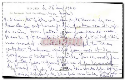 O Novo Ponte Corneille — Rouen — Editor Estel, n°1048 — Verso