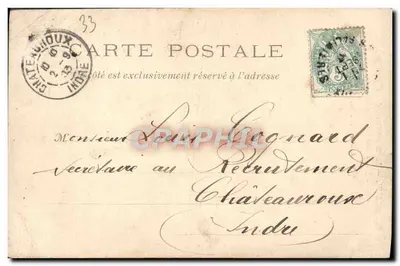 Bordeaux — Pomnik Girondynów na placu Quinconces — J. H. B., wyd., Bx. — Rewers
