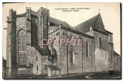 Saint-Yrieix-la-Perche — Frente da Igreja — Haute-Vienne — n°208