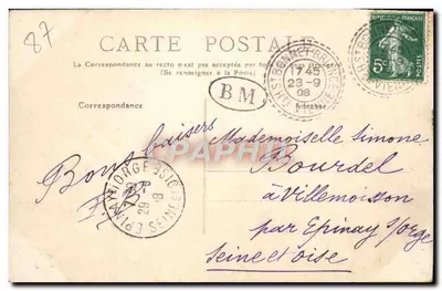 Saint-Yrieix-la-Perche — Frente da Igreja — Haute-Vienne — n°208 — Verso