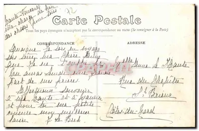 Le Mans — Katedra — Absydę — Fototypia J. Bouveret, Le Mans — Rewers