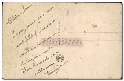 Kobieta w pelerynie i wyhaftowanym kapeluszu — Szczęśliwy Nowy Rok — Nojer 3727 — Rewers