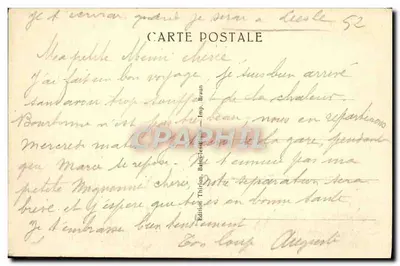 Bourbonne-les-Bains — Estabelecimento Termal e Buvette — Edição Thirion, Bains-les-Bains — Verso