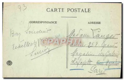 Aix-les-Bains i Jezioro Bourget — widok z powietrza — wydawca Républiquet — Rewers
