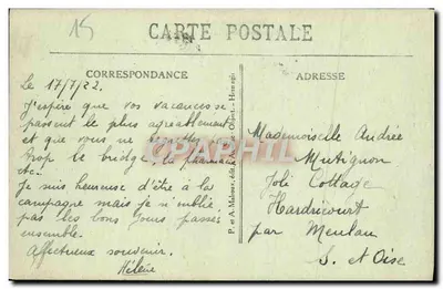 Chaudesaigues (Cantal) — Panorama — P. et A. Maliaux, editore — Verso