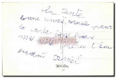 Dois crianças nevadas com trenó — Boa Ano — Photocrom, n°318 — Verso