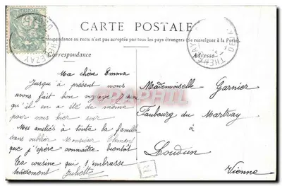 Postać kobieca w stroju scenicznym — Réôme (Wariety) — Cautin & Berger — Rewers