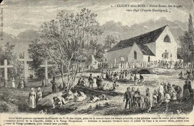 Clichy-sous-Bois - Nossa Senhora dos Anjos, cerca de 1840 (segundo Daubigny)