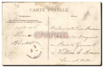 Fontaine-le-Bourg — El Viejo Castillo — La C.P.A. n°129 — Reverso
