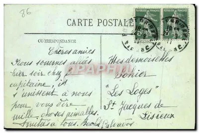 Poitiers — Rue Carnot — éditeur LL — Verso